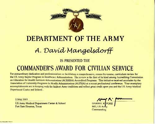 Commander's Award