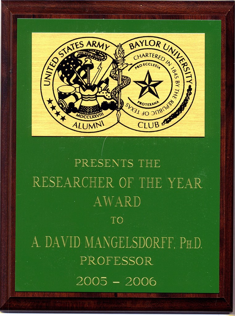 Faculty Researcher of the Year: 2007-08