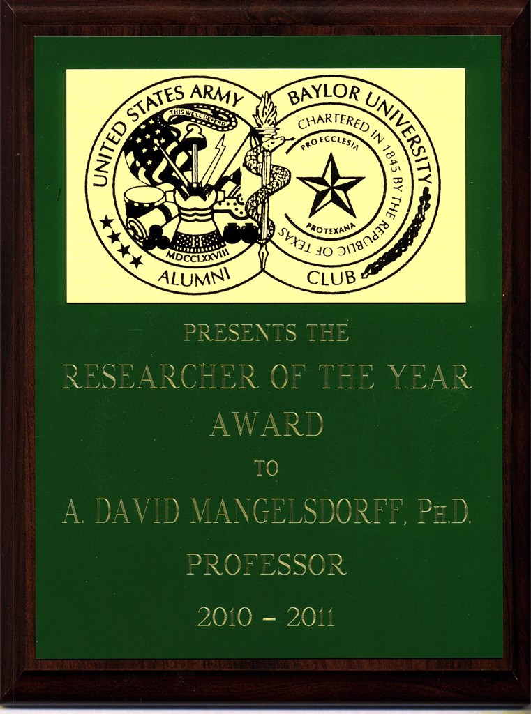 Faculty Researcher of the Year: 2009-10