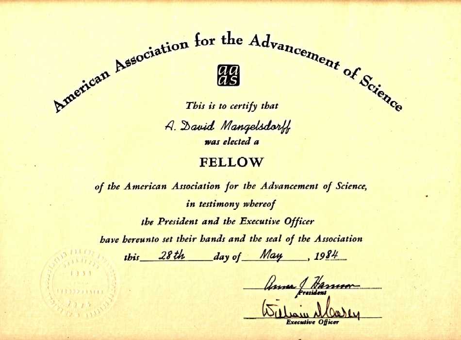 American Association for Advancement of Science fellow